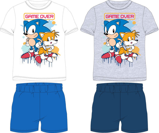 Sonic the Hedgehog Game Over bērnu īsā pidžama 104-134 cm
