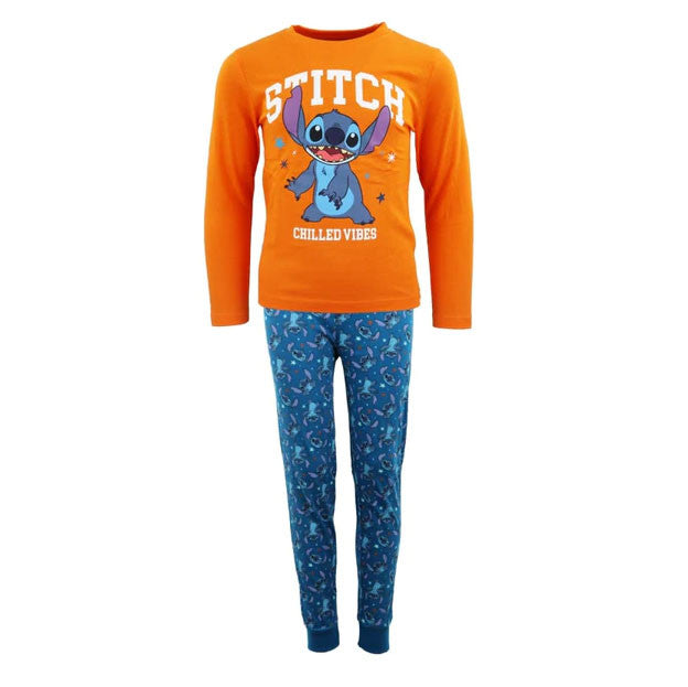 Disney Lilo un Stitch Chilled Vibes bērnu garā pidžama 104-134 cm