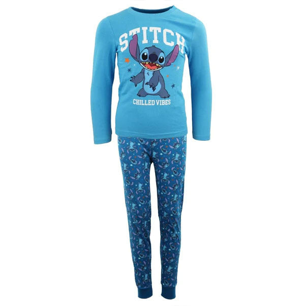 Disney Lilo un Stitch Chilled Vibes bērnu garā pidžama 104-134 cm