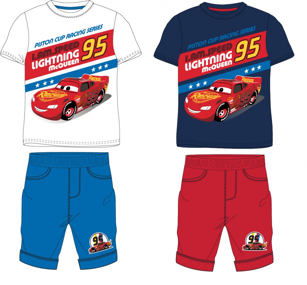 Disney Cars divu daļu īsais komplekts 98-128 cm