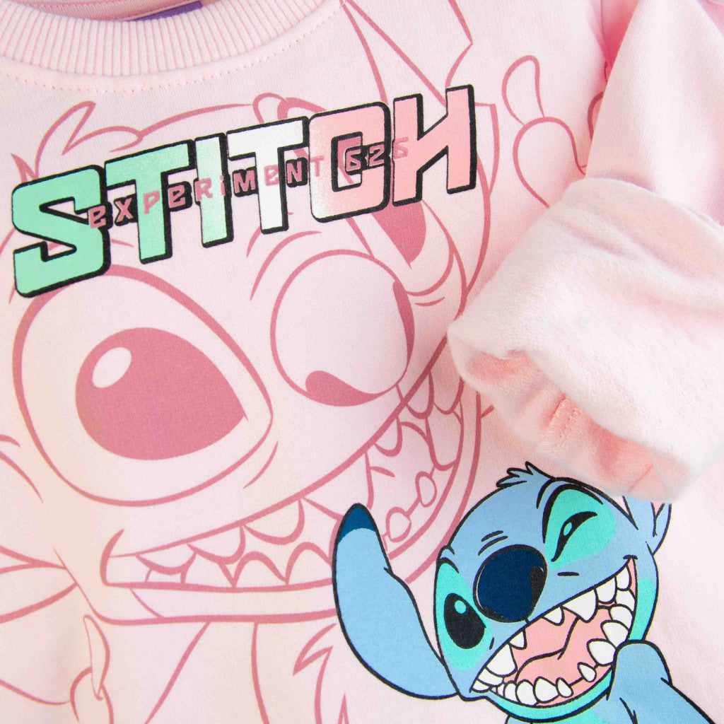 Disney Lilo un Stitch rozā bērnu džemperis 104-152 cm