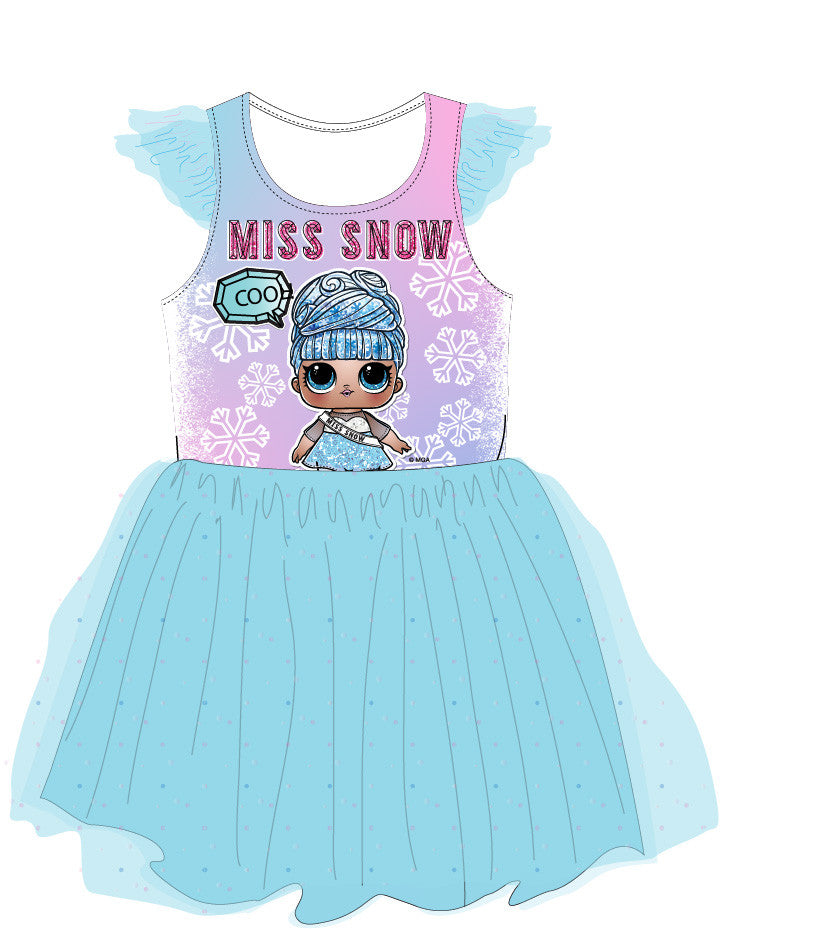 LOL Surprise bērnu kleita Miss Snow 104-134 cm