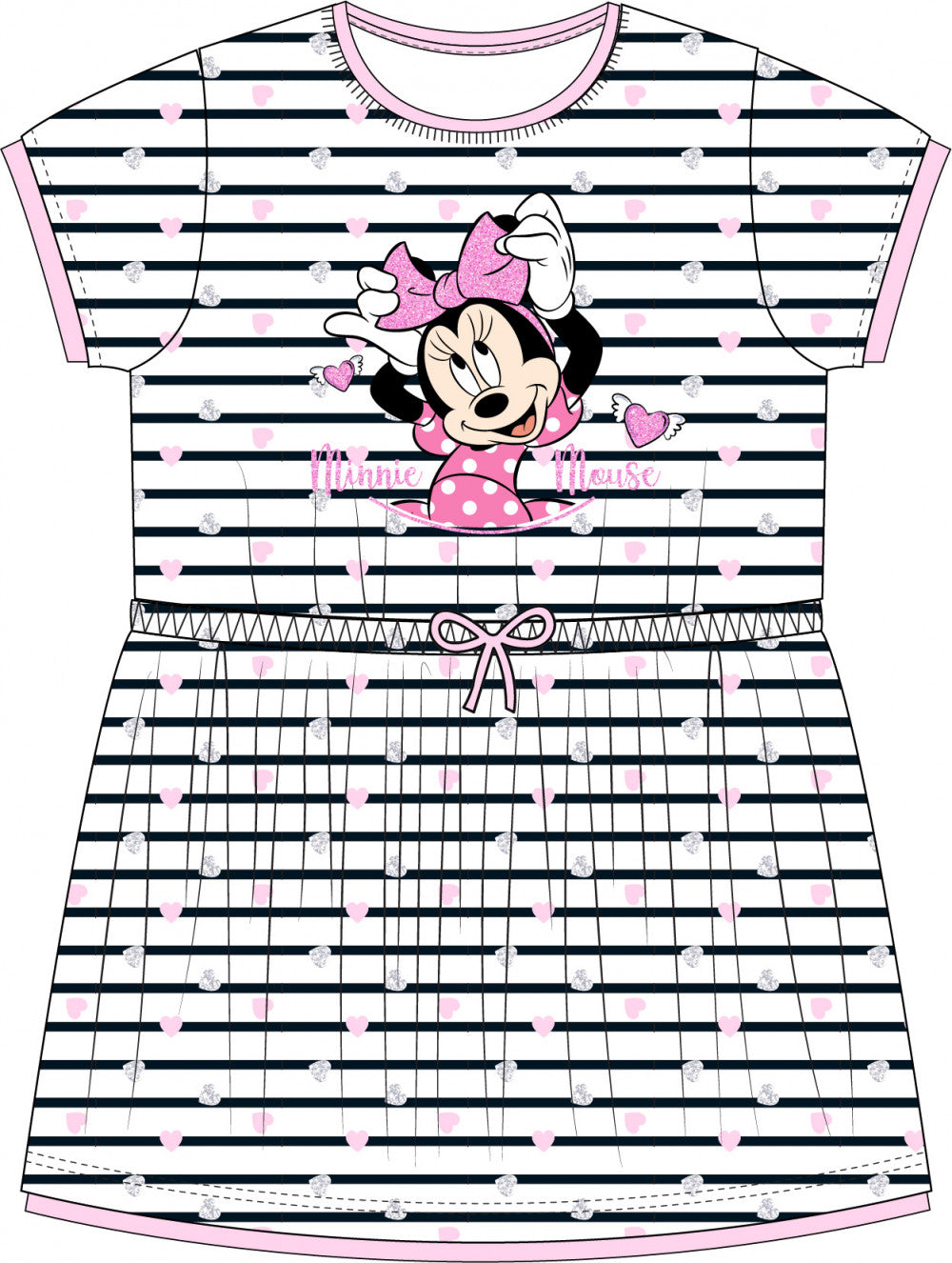 Disney Minnie bērnu vasaras kleita 104-134 cm