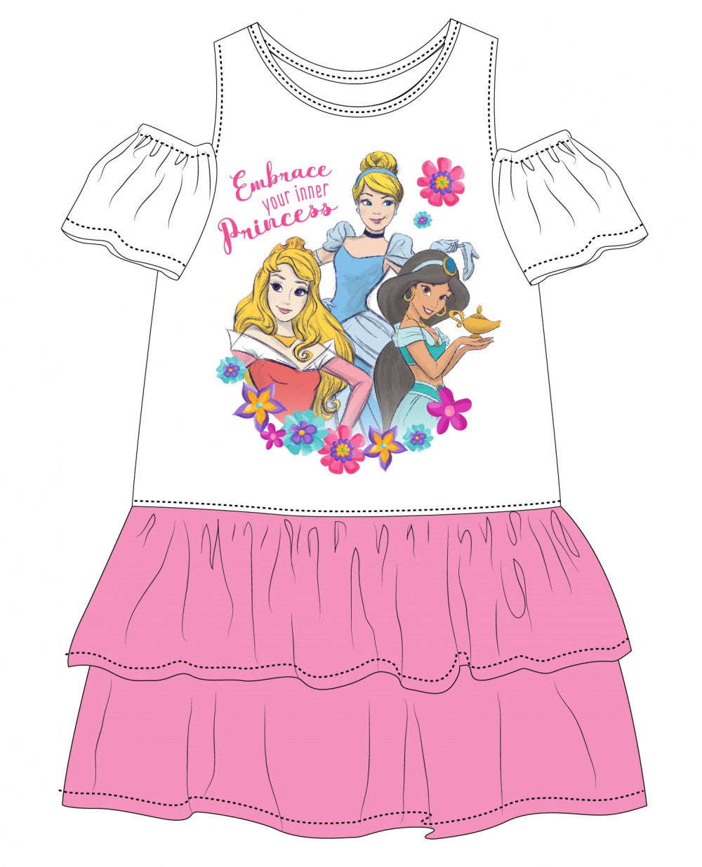 Disney Princess bērnu vasaras kleita 98-128 cm