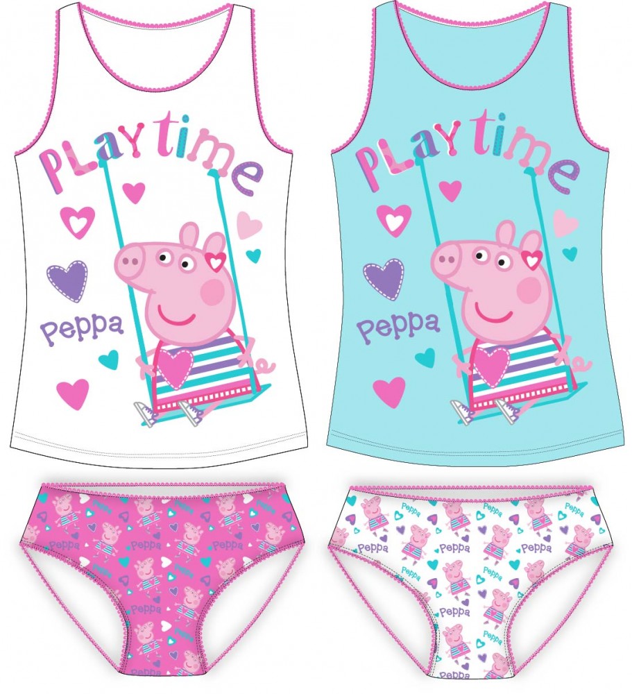 Peppa Pig krekliņš bez piedurknēm + biksīšu komplekts 98-128 cm