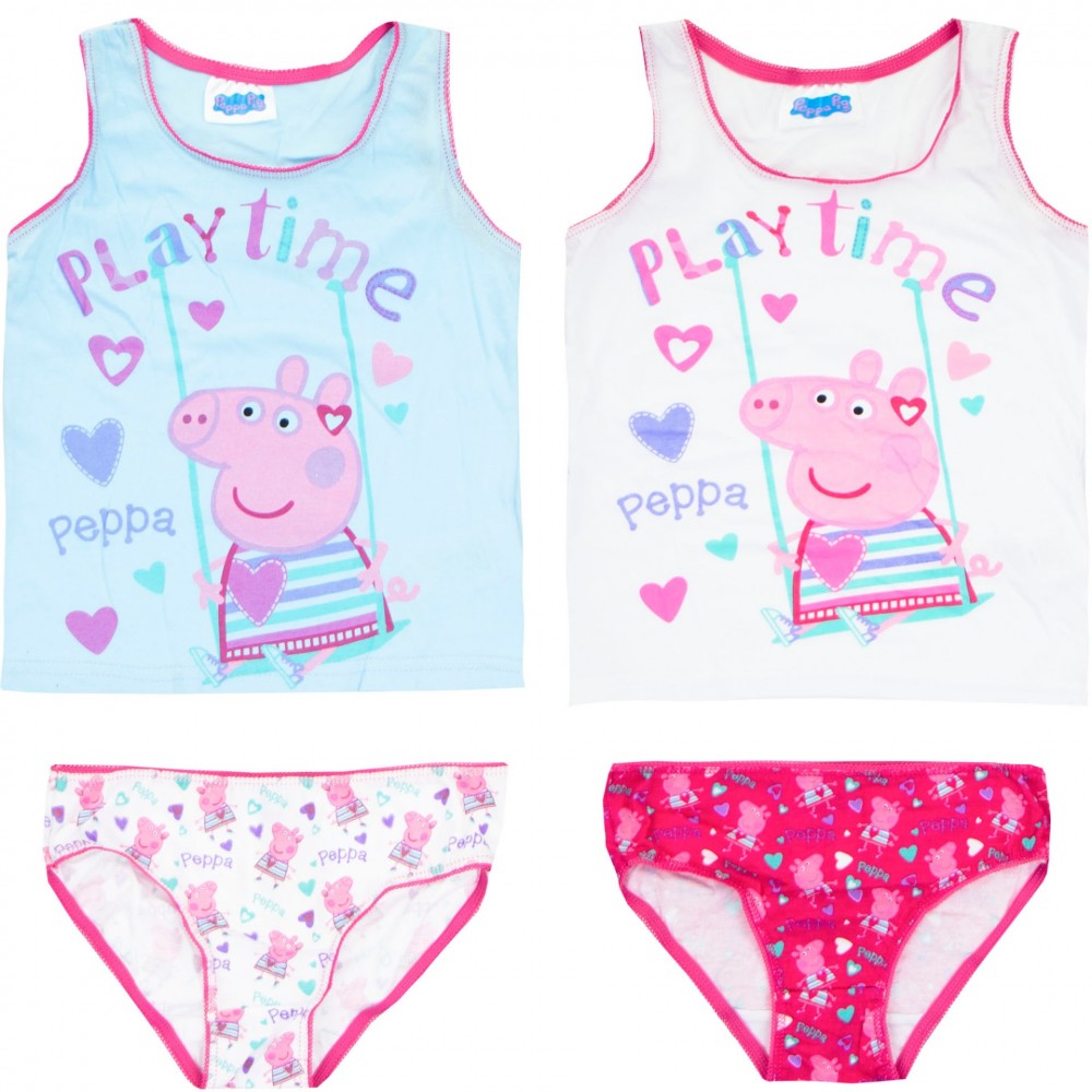 Peppa Pig krekliņš bez piedurknēm + biksīšu komplekts 98-128 cm