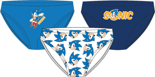 Sonic the Hedgehog Sonic the Hedgehog zila bērnu apakšveļa, 3 gab. iepakojumā