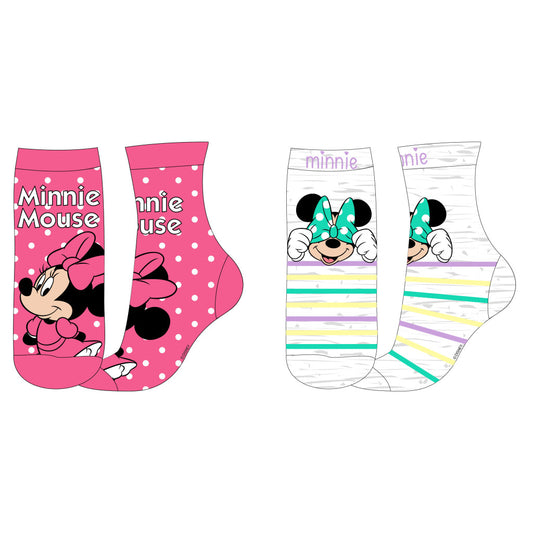 Disney Minnie rozā bērnu zeķes 23-34