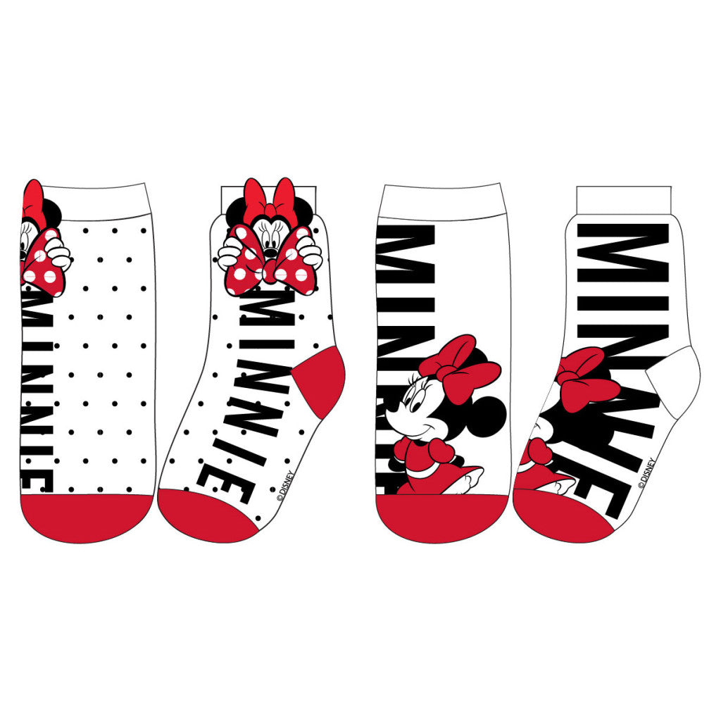 Disney Minnie sarkanas bērnu zeķes 23-34
