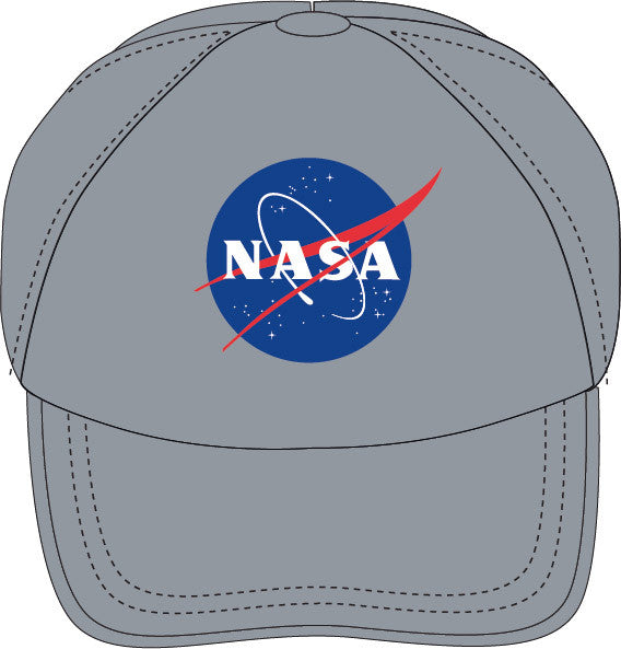 NASA pelēka bērnu beisbola cepure 54-56 cm