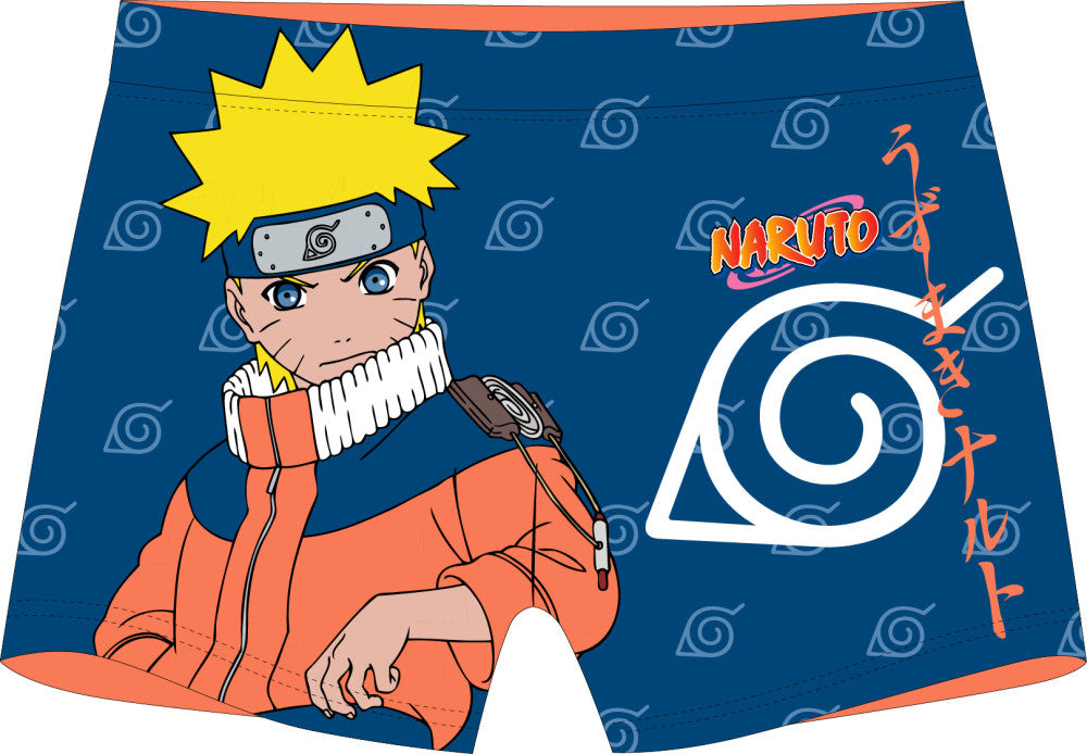 Naruto Hidden Leaf bērnu peldbikses, šorti 104-152 cm