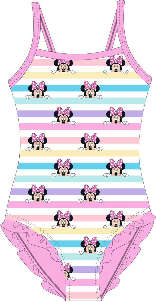 Disney Minnie Rainbow bērnu peldkostīms, 104-134 cm