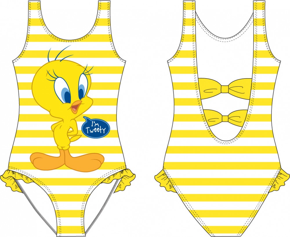Looney Tunes Tweety bērnu peldkostīms, 92-128 cm