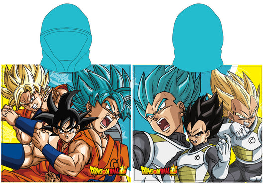 Dragon Ball pludmales dvielis pončo 55x110cm (ātri žūstošs)