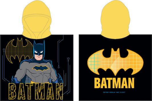 Pludmales dvielis "Batman Sign" pončo 55x110cm (ātri žūstošs)