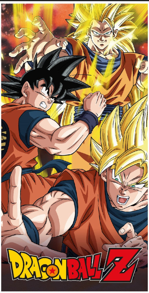 Dragon Ball Force vannas dvielis, pludmales dvielis 70x140cm (ātri žūstošs)