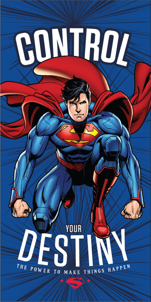 Superman Control vannas dvielis, pludmales dvielis 70x140cm (ātri žūstošs)