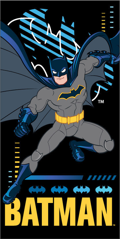 Batman Sign vannas dvielis, pludmales dvielis 70x140cm (ātri žūstošs)