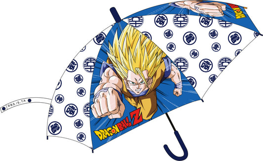 Dragon Ball bērnu pusautomātiskais caurspīdīgais lietussargs √ò83 cm