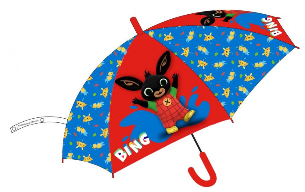 Bing bērnu pusautomātiskais lietussargs √ò68 cm