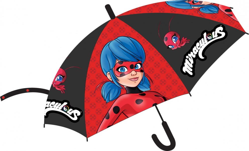 Brīnumainais bērnu pusautomātiskais lietussargs "Mārītes" √ò74 cm