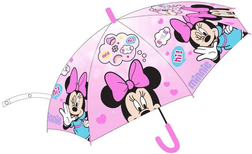 Disney Minnie bērnu pusautomātiskais lietussargs √ò68 cm