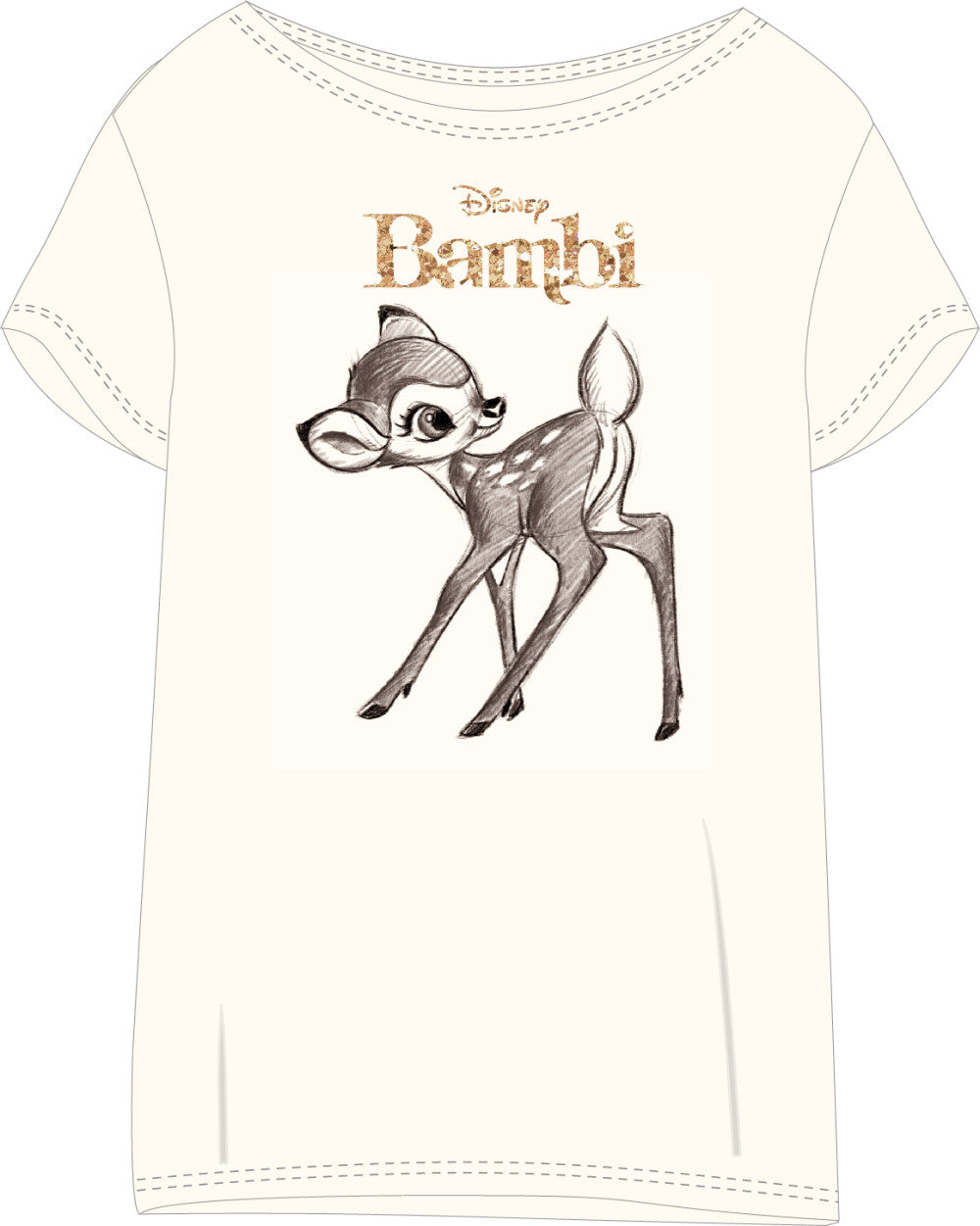 Disney Bambi sieviešu īsais naktskrekls S-XL