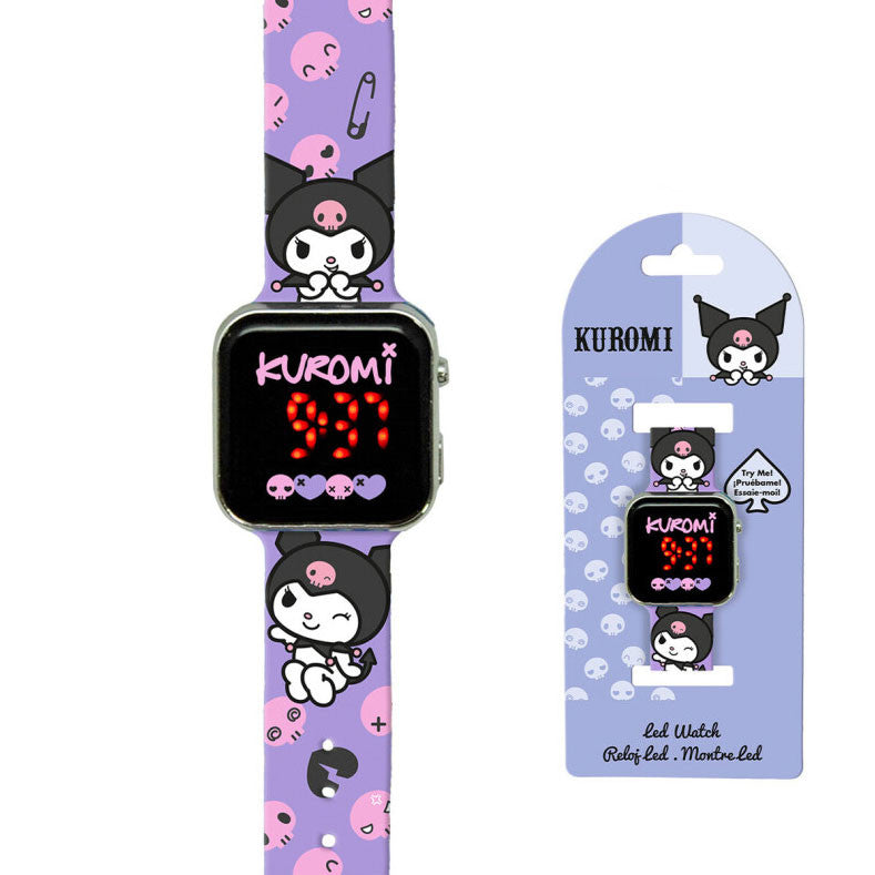 Hello Kitty Kuromi digitālais LED pulkstenis