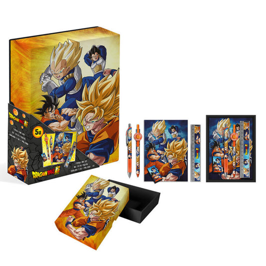 Dragon Ball 5 daļu kancelejas piederumu komplekts kastītē