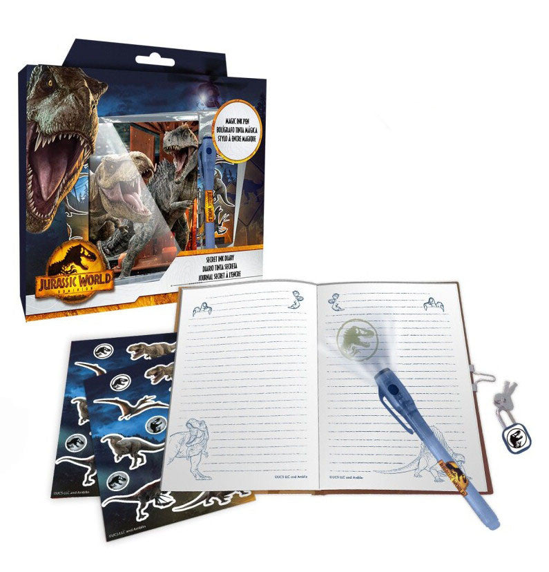 Jurassic World Dominion žurnāls + burvju pildspalvu komplekts