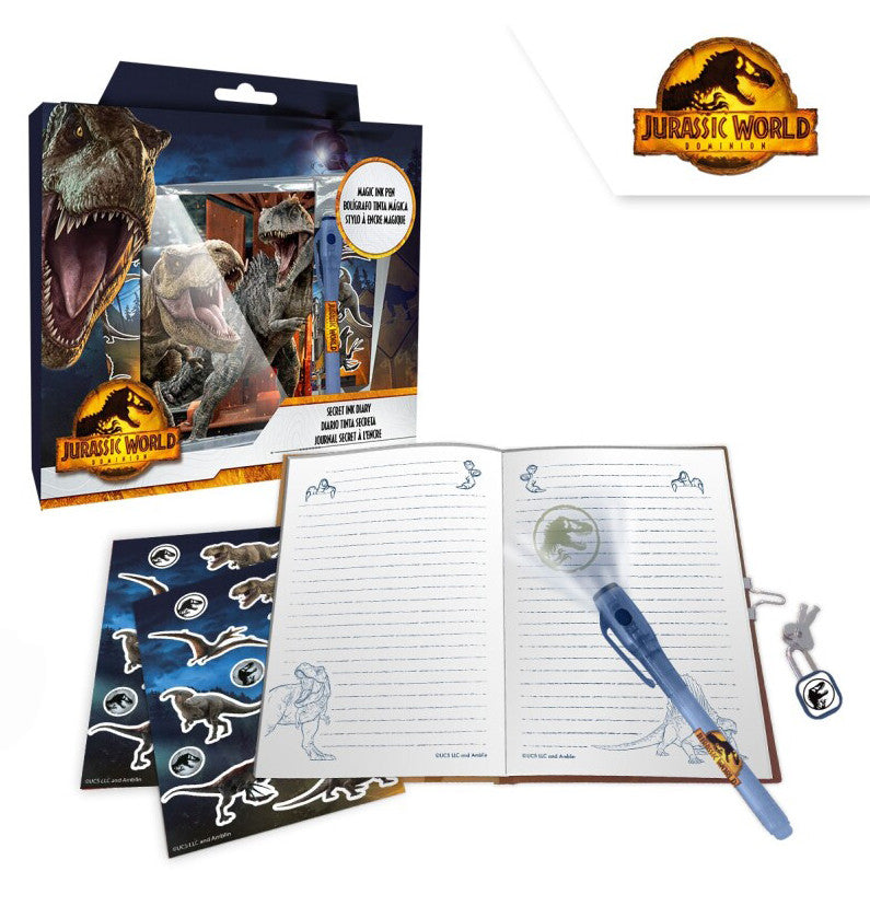 Jurassic World Dominion žurnāls + burvju pildspalvu komplekts