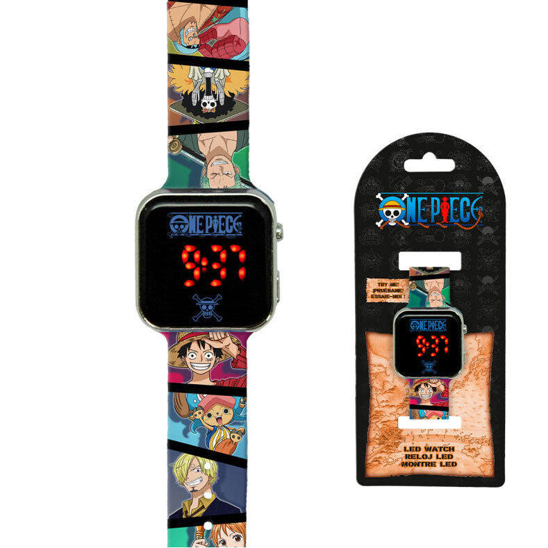 One Piece digitālais LED pulkstenis