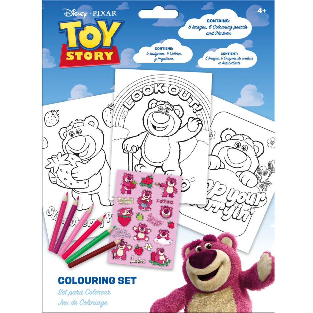 Disney Rotaļlietu stāsts Lotso zemeņu krāsojamais komplekts ar uzlīmēm