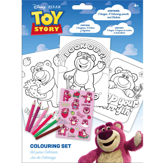 Disney Rotaļlietu stāsts Lotso zemeņu krāsojamais komplekts ar uzlīmēm