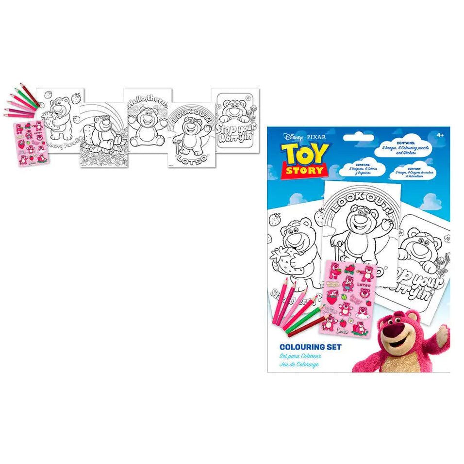 Disney Rotaļlietu stāsts Lotso zemeņu krāsojamais komplekts ar uzlīmēm