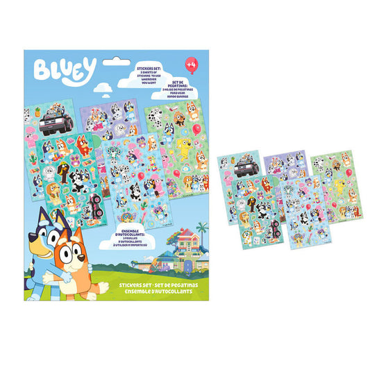 Bluey Life uzlīmju komplekts 5 lapas