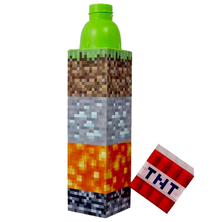 Minecraft TNT plastmasas pudele, sporta pudele 650 ml