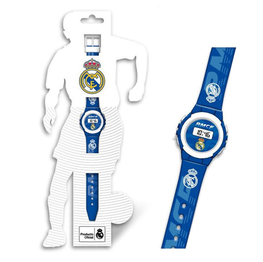 Real Madrid Emblem Blue digitālais pulkstenis