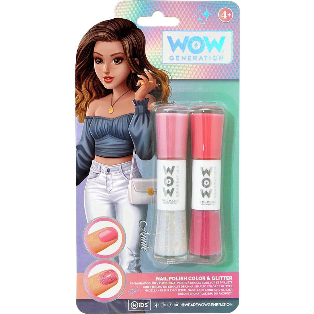 WOW Generation Annie krāsaino un mirdzošo nagu laku komplekts