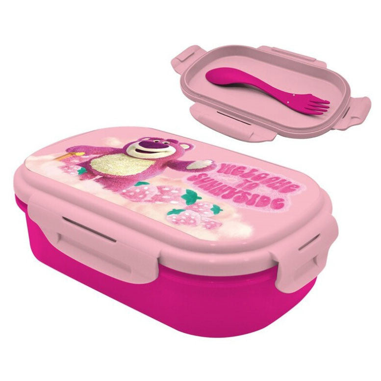 Disney Rotaļlietu stāsts Lotso sviestmaižu kaste + galda piederumu komplekts