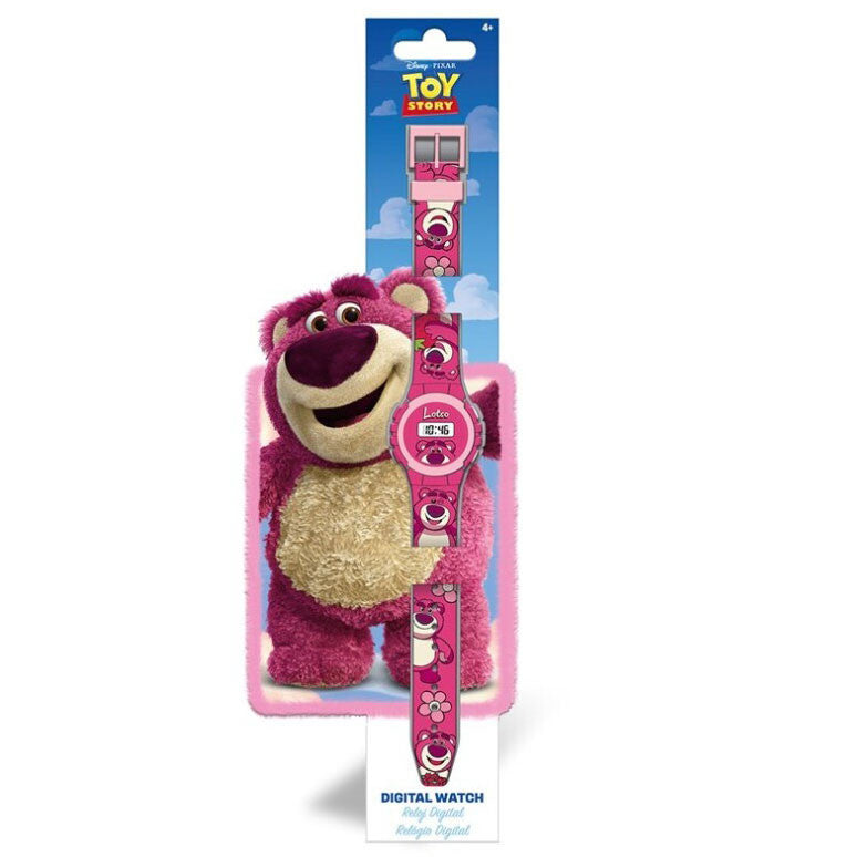 Disney Rotaļlietu stāsts Lotso Strawberry digitālais pulkstenis