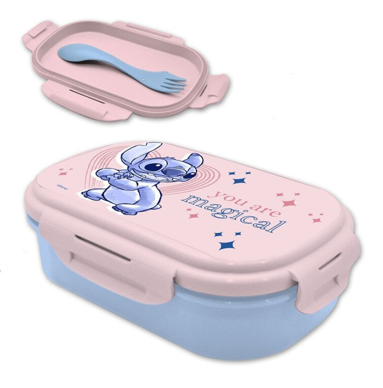 Disney Lilo un Stitch burvju sviestmaižu kaste + galda piederumu komplekts