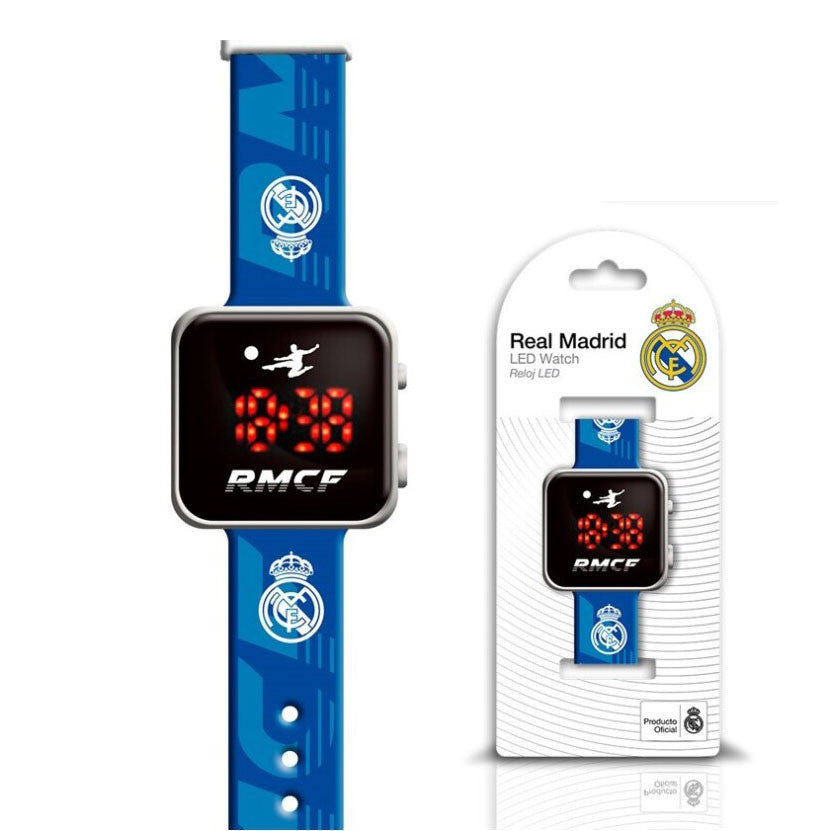 Real Madrid Emblem Blue digitālais LED pulkstenis