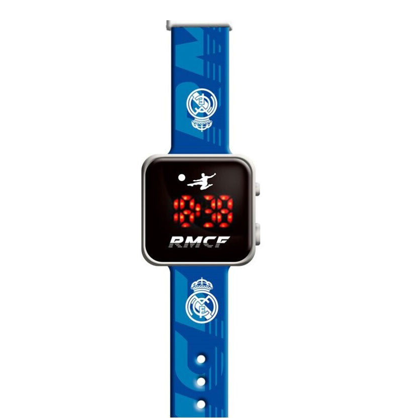 Real Madrid Emblem Blue digitālais LED pulkstenis