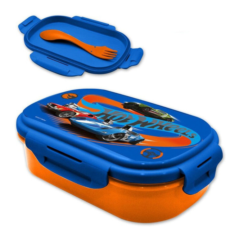 Hot Wheels sviestmaižu kaste + galda piederumu komplekts