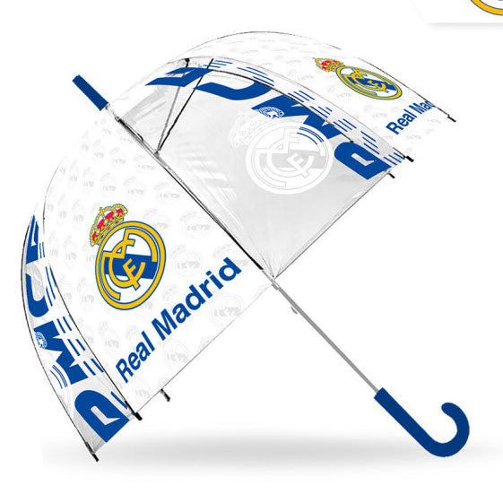 Real Madrid Emblem bērnu caurspīdīgais lietussargs √ò70 cm