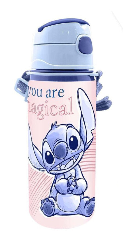 Disney Lilo un Stitch burvju alumīnija pudele ar āķi 600 ml