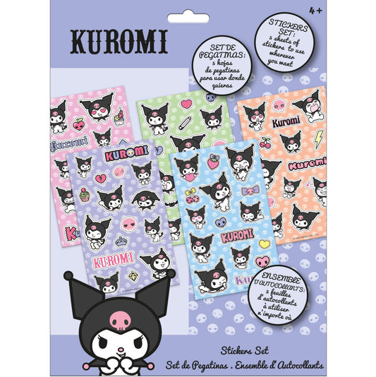 Hello Kitty Kuromi uzlīmju komplekts 5 lapas