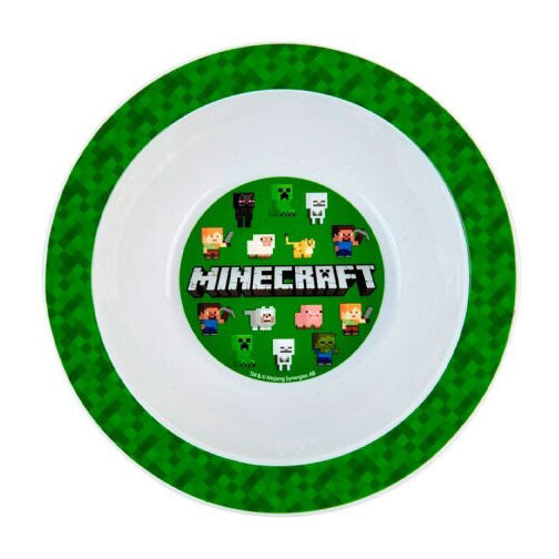 Minecraft zaļa plastmasas dziļa šķīvis