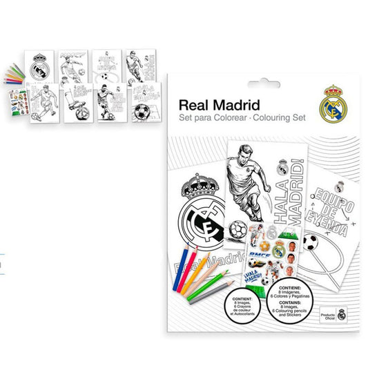 Real Madrid Hala krāsojamais komplekts ar uzlīmēm
